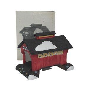 NEW Department Dept 56 Red Covered Bridge Heritage Christmas Village 5987-0 Town